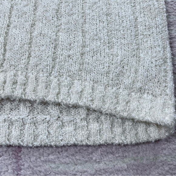 Vintage Diane Von Furstenberg Cream Loose Knit Sweater Vest Size Medium Preppy - Picture 9 of 12